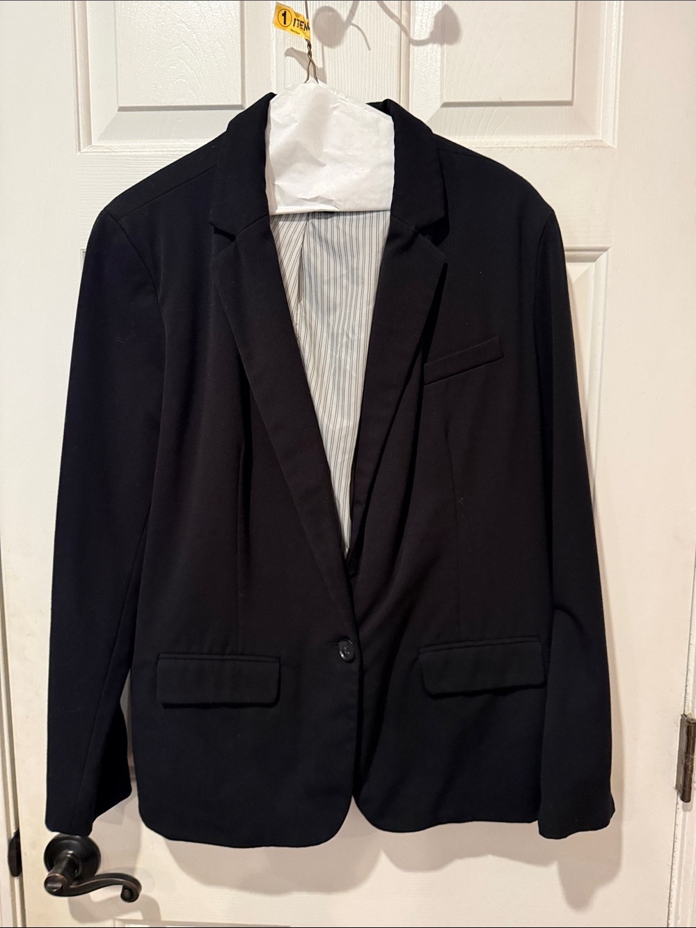 a new day Black Women's Single-Button Blazer